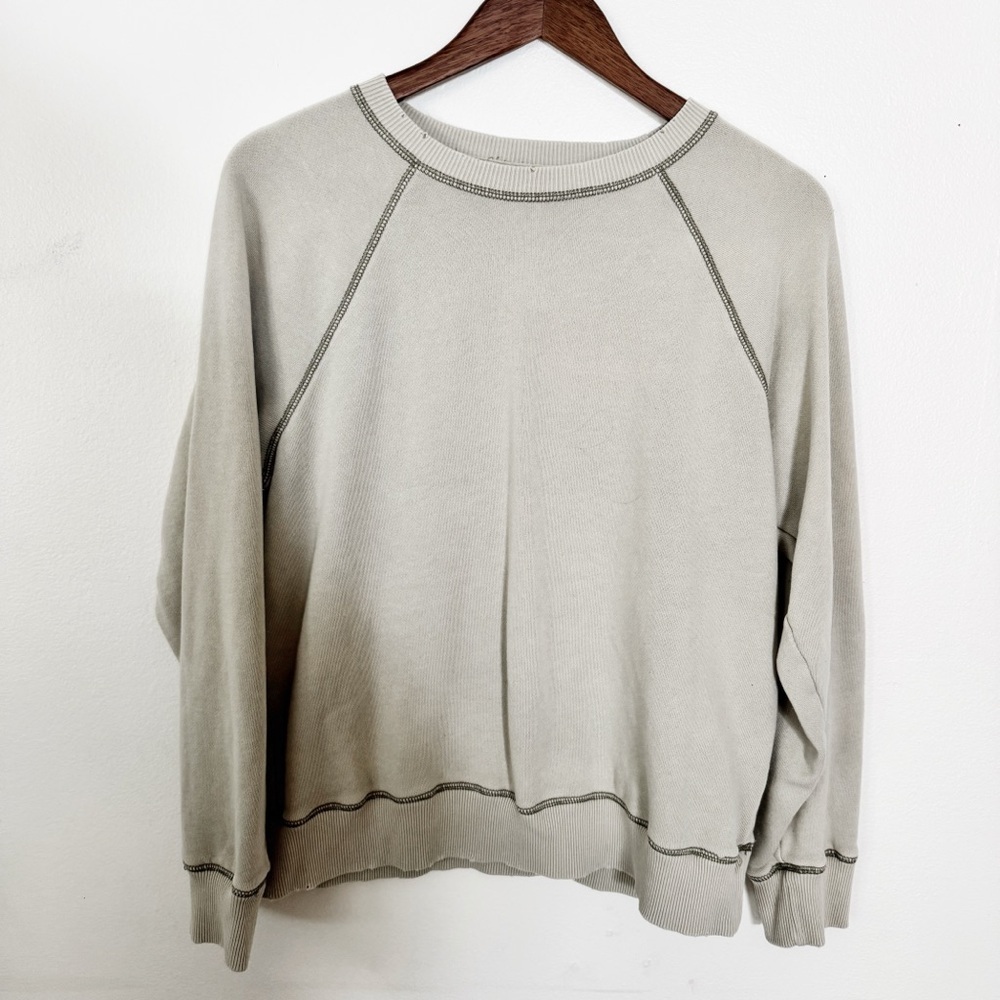 American Eagle Light Sage Crewneck Sweatshirt medium